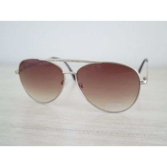 GUESS GF0399 Women's Gold/Gradient Brown Aviator Fashion Sunglasses - Picture 5 of 9